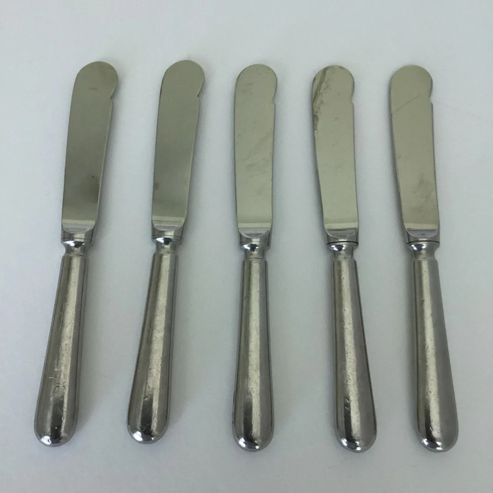 Christofle Hotel Knife Spreader Silverplated Set Of Five France Albi ?